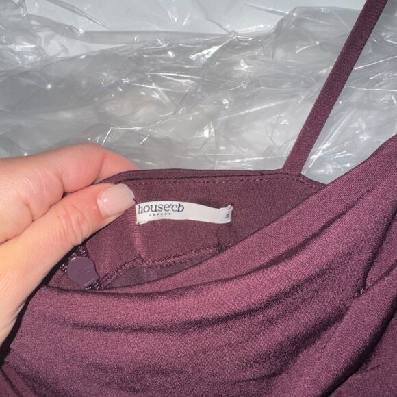 House of CB Milena Corset Dress - Dark Cherry, Size S - Picture 5 of 7